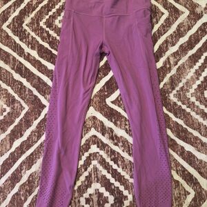 Athleta Power Vita Legging Perforated Magenta